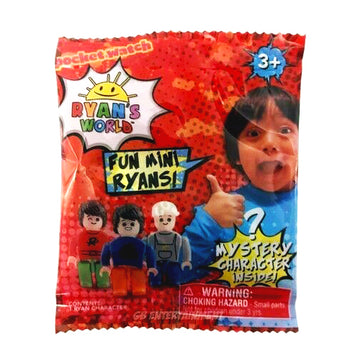2 Pack x Ryan's World Mini Brick Figures Single Pack Blind Foil Bag